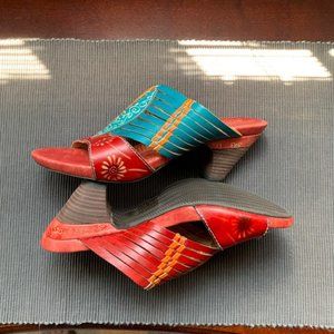 L'Artiste Woven Sandals SZ 9